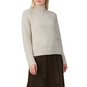 VINCE. Textured Saddle Sleeve Turtleneck